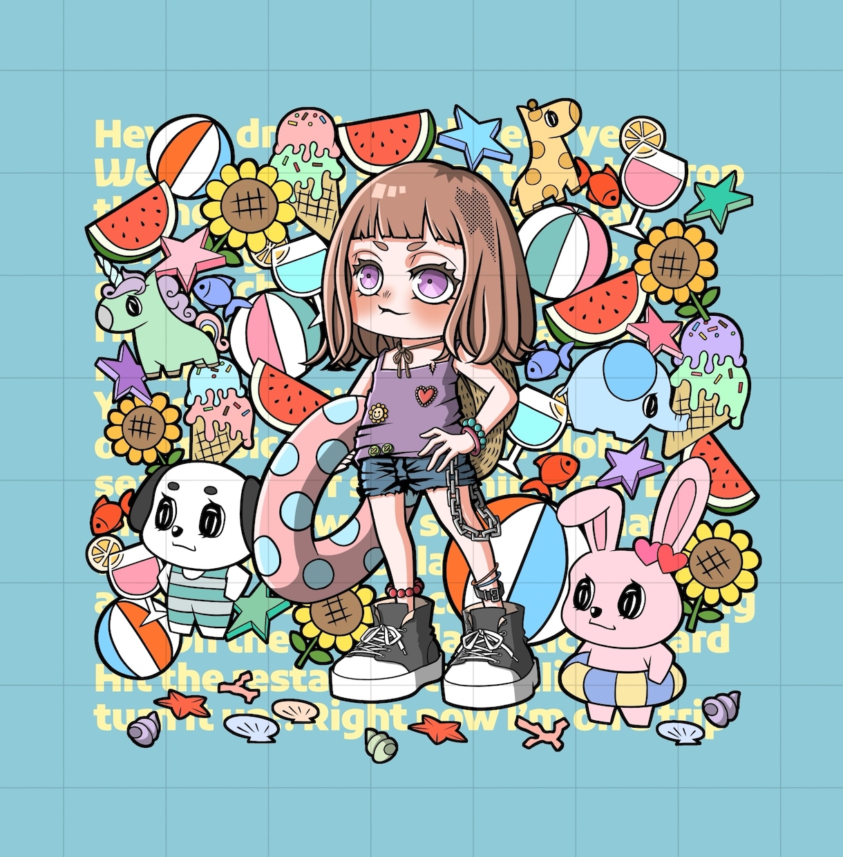 アイコン、立ち絵、グッズ、各種イラスト描きます 一枚絵、Vtuberさん、ヘッダー、動画・配信、各種活動用◎ イメージ4
