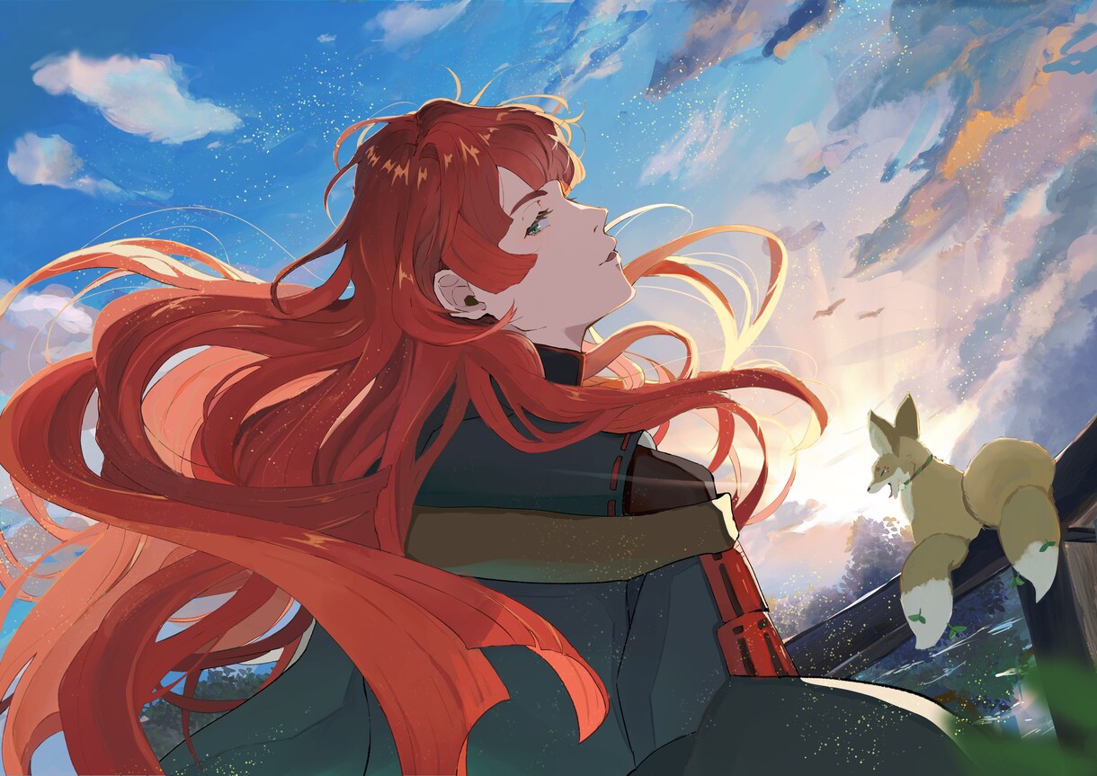 立ち絵、背景のあるイラスト描きます キャライラスト背景付きイラスト等お任せ下さい..!! イメージ1