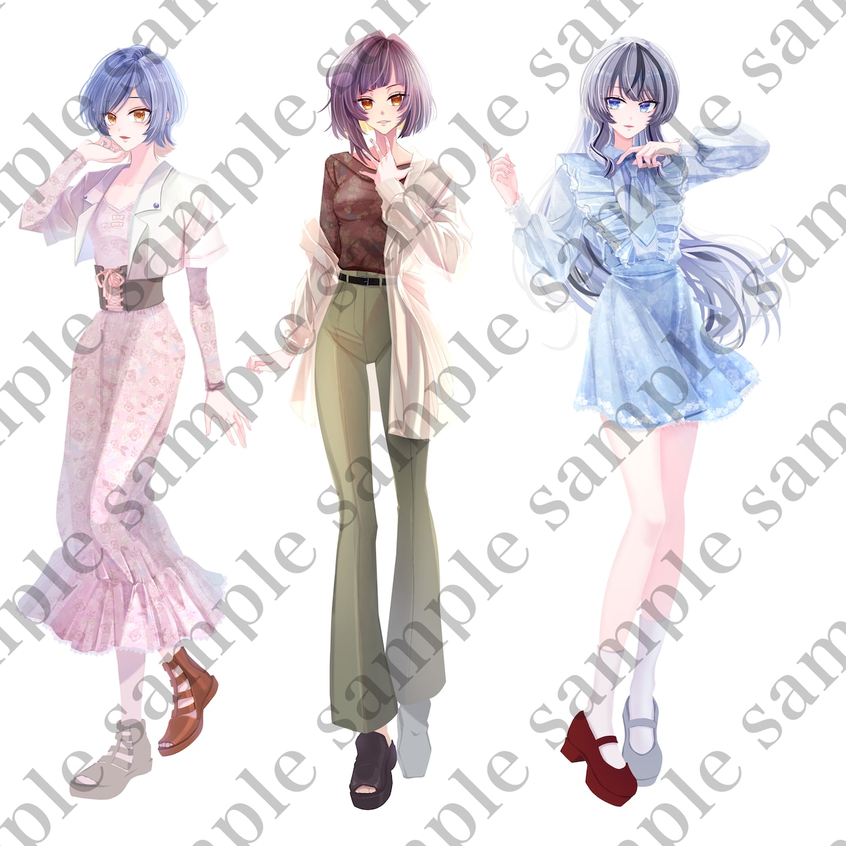 キャラクターイラスト作成します 商用利用なしの方はこちらをご覧ください イメージ3