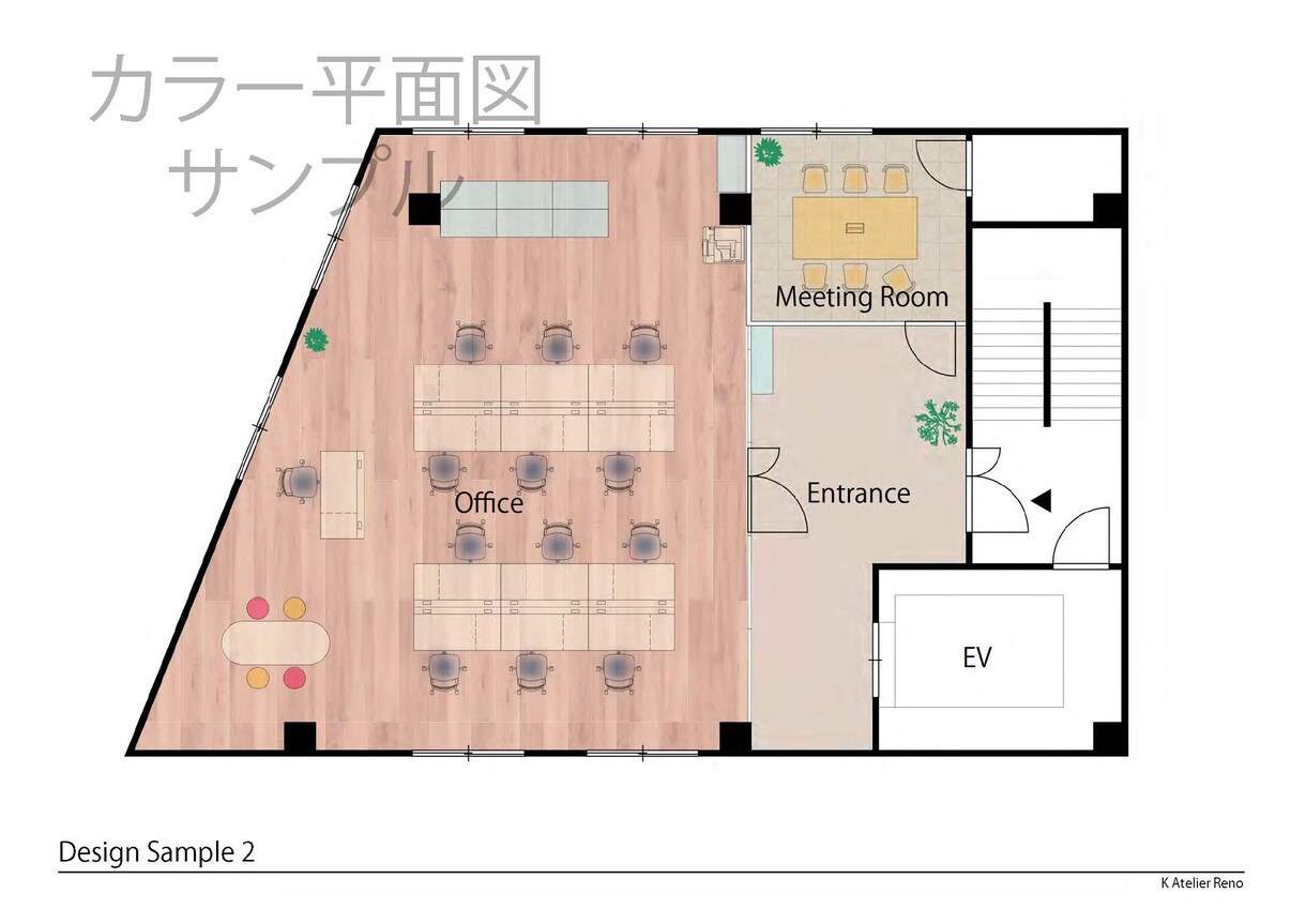 働きやすいオフィスレイアウトを提案します 100㎡以下限定！快適なオフィス空間をプロ建築士が提案！ イメージ6