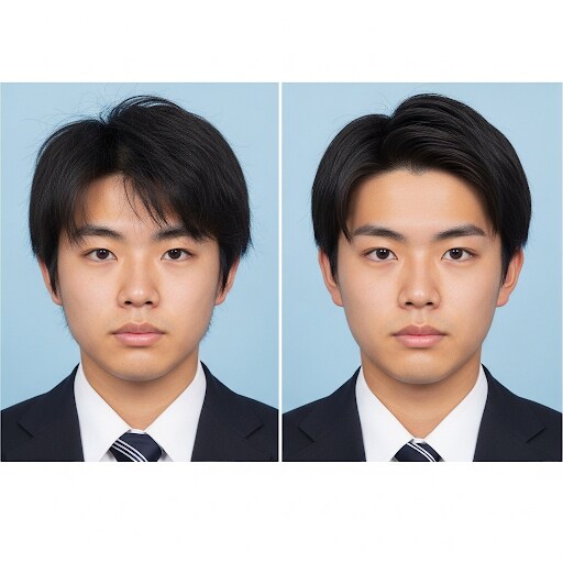 インターン・就活用の証明写真の加工を行います 選考を有利に、内定に繋がる証明写真へ イメージ1