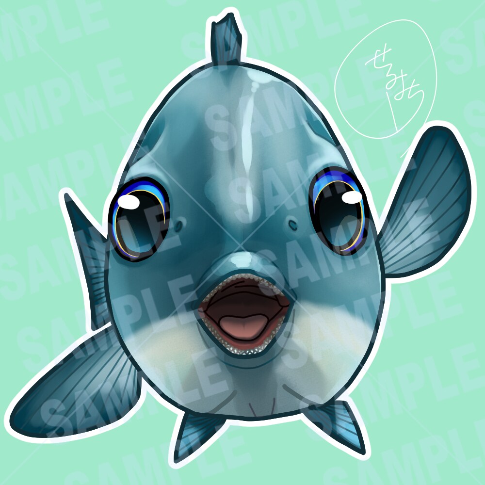 魚のSNSアイコン、ヘッダーイラストお描きします 田舎で釣りばかりしていたから描ける魚のイラストお描きします イメージ8