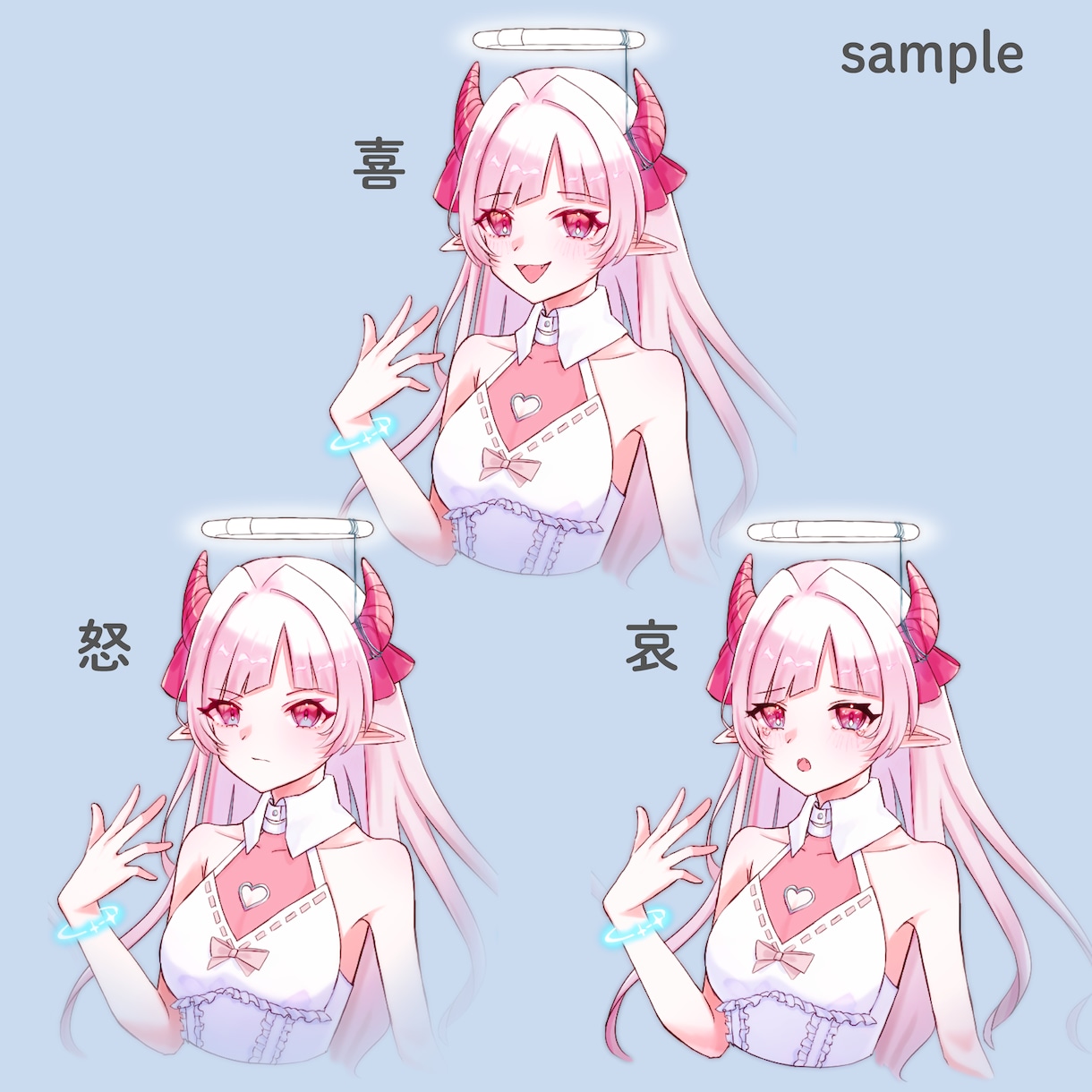 キャラクターデザイン・立ち絵制作行います かわいいきらきらの女の子をお届けします！ イメージ3