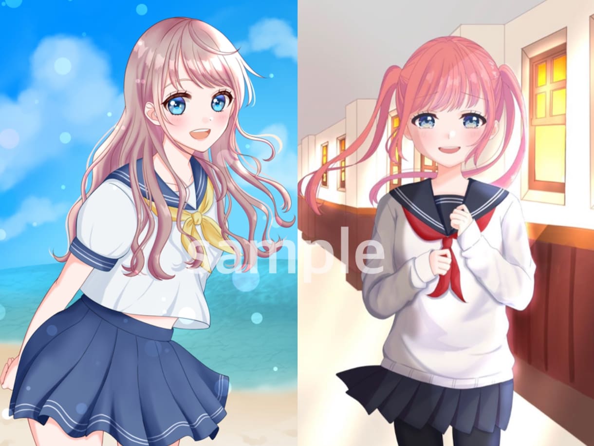 女の子のイラストを描きます ご希望に沿ったイラストをお描きします！気軽にお声がけ下さい！ イメージ2