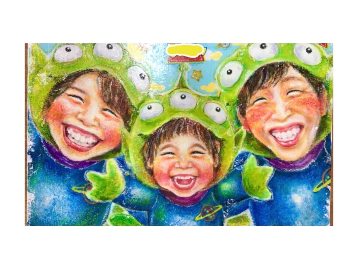 ずっと飾りたくなる似顔絵をお描きします アナログならではの暖かみを感じる色合い、風合いです イメージ9