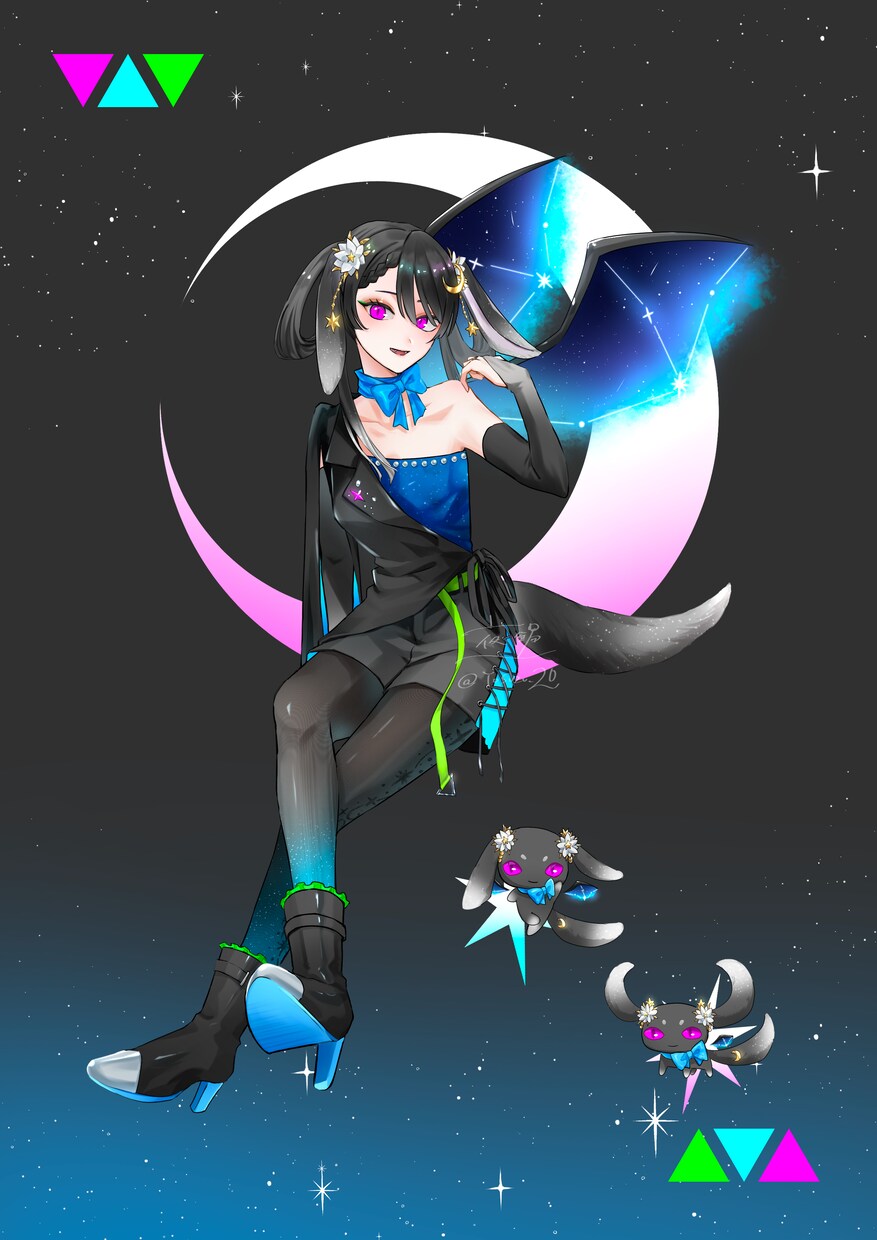 VTuber、歌い手、ゲーム等の立ち絵を描きます 綺麗で丁寧なイラストをお届け！差分もお作りします！ イメージ4