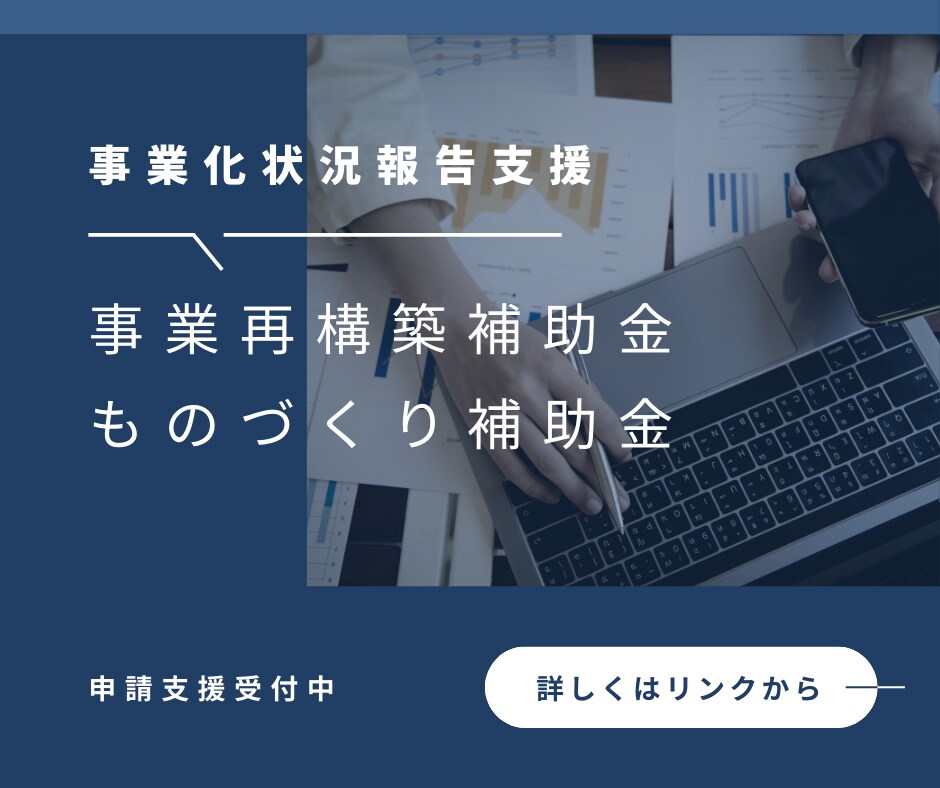 補助金採択後の「事業化状況報告」の申請を支援します 事業化状況報告、失敗しないための安心サポート イメージ1