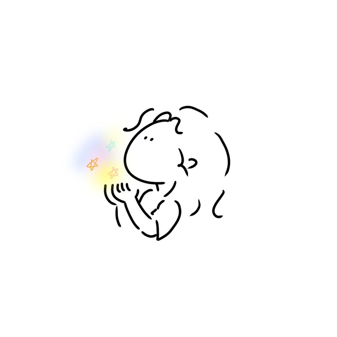 似顔絵描かせていただきます SNS用・癒し系似顔絵アイコン描きます｜ゆるい線画 イメージ1