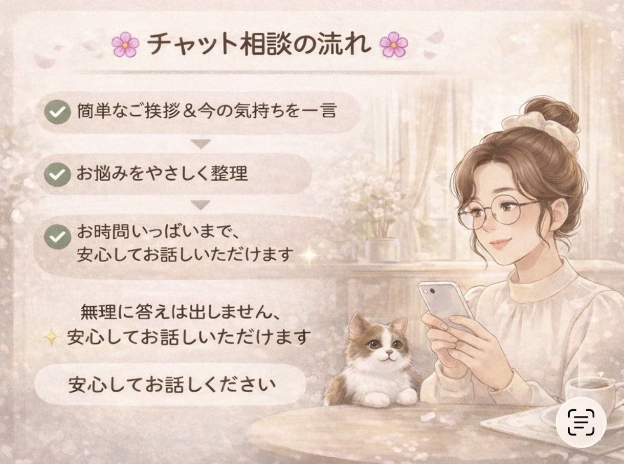ひとりで抱えるつらさを整えます 優しい人のモヤモヤをやさしく整理します イメージ3