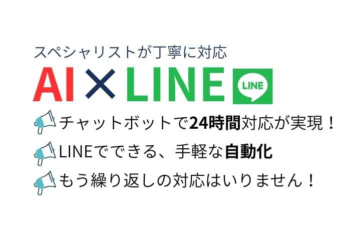 AI×LINEチャットボットを構築します 自動応答で業務効率をグッと改善 イメージ1
