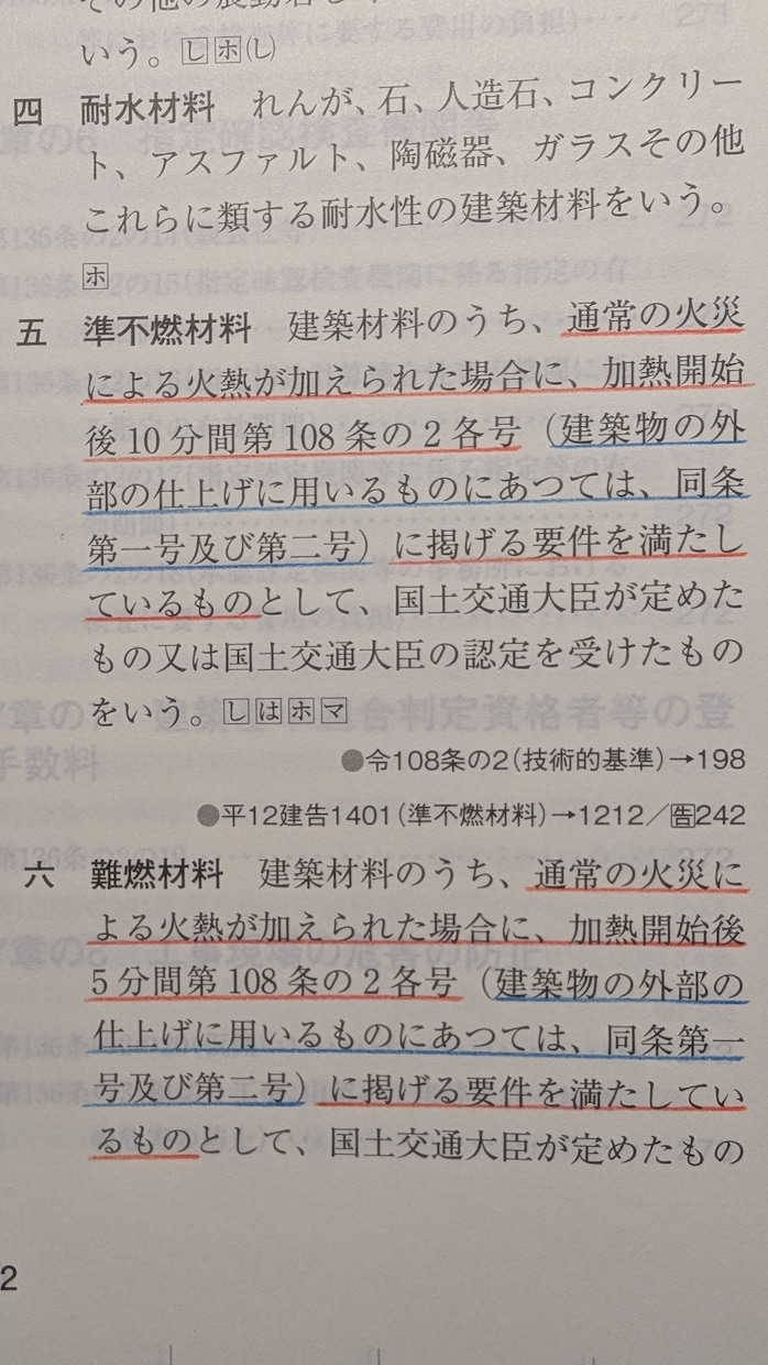 建築士受験応援！法令集線引きとインデックス貼ります スピード納品可！建築関係法令集試験対応のお手伝いを致します。 イメージ3