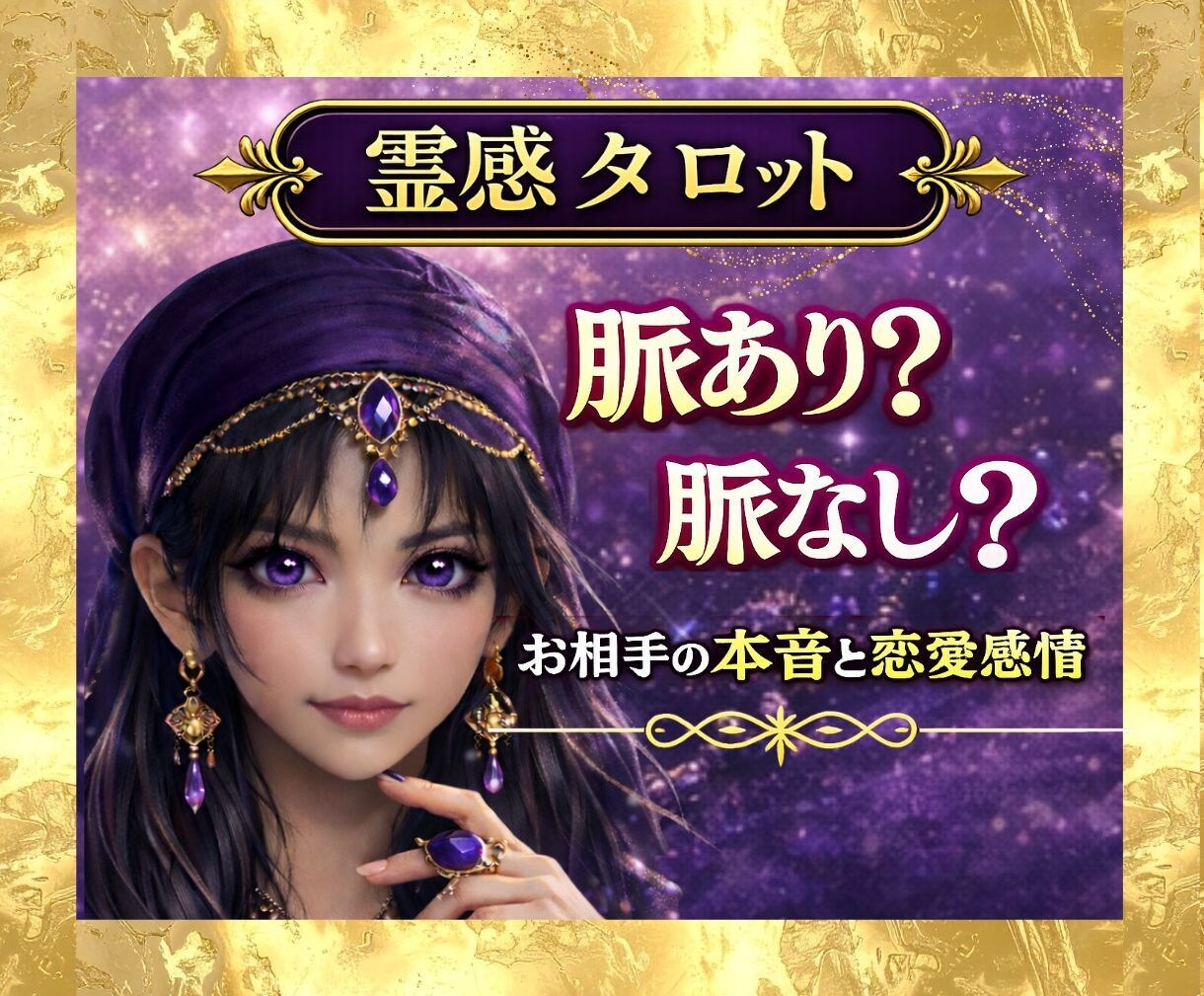 脈あり？脈なし？｜お相手の本音と恋愛感情を視ます 恋愛対象として見てる？｜片思い・曖昧な関係の不安に イメージ1