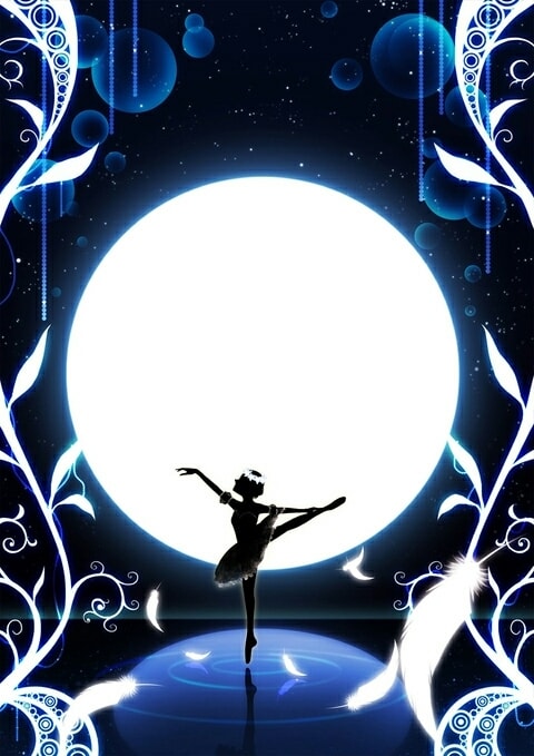 キラキラしたシルエット調のイラストお描きします 月や星、幻想的なものがお好きな方はぜひ！ イメージ4