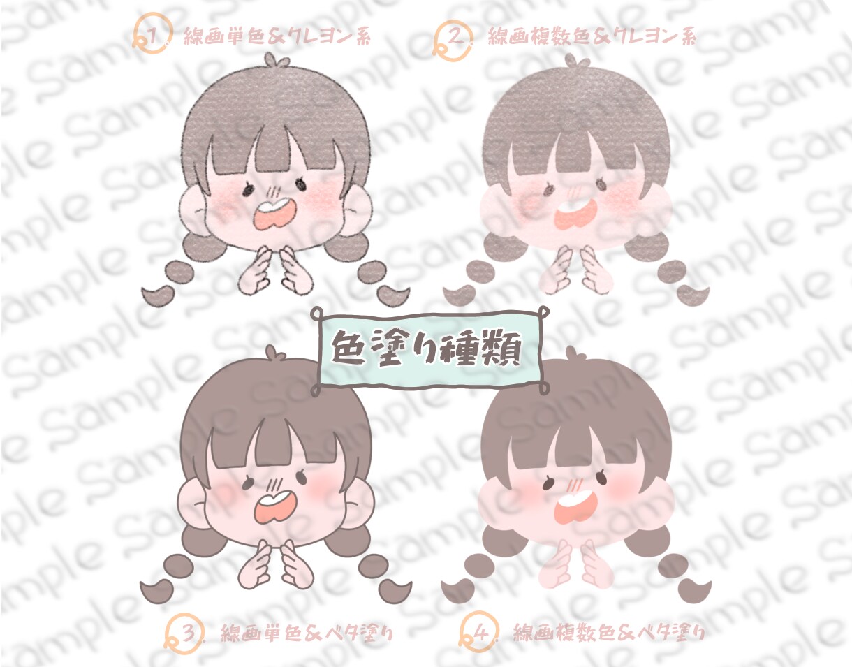 可愛いゆるふわイラスト描きます アイコン・ブログ・吹き出し・メッセージカードなど使い所様々！ イメージ2