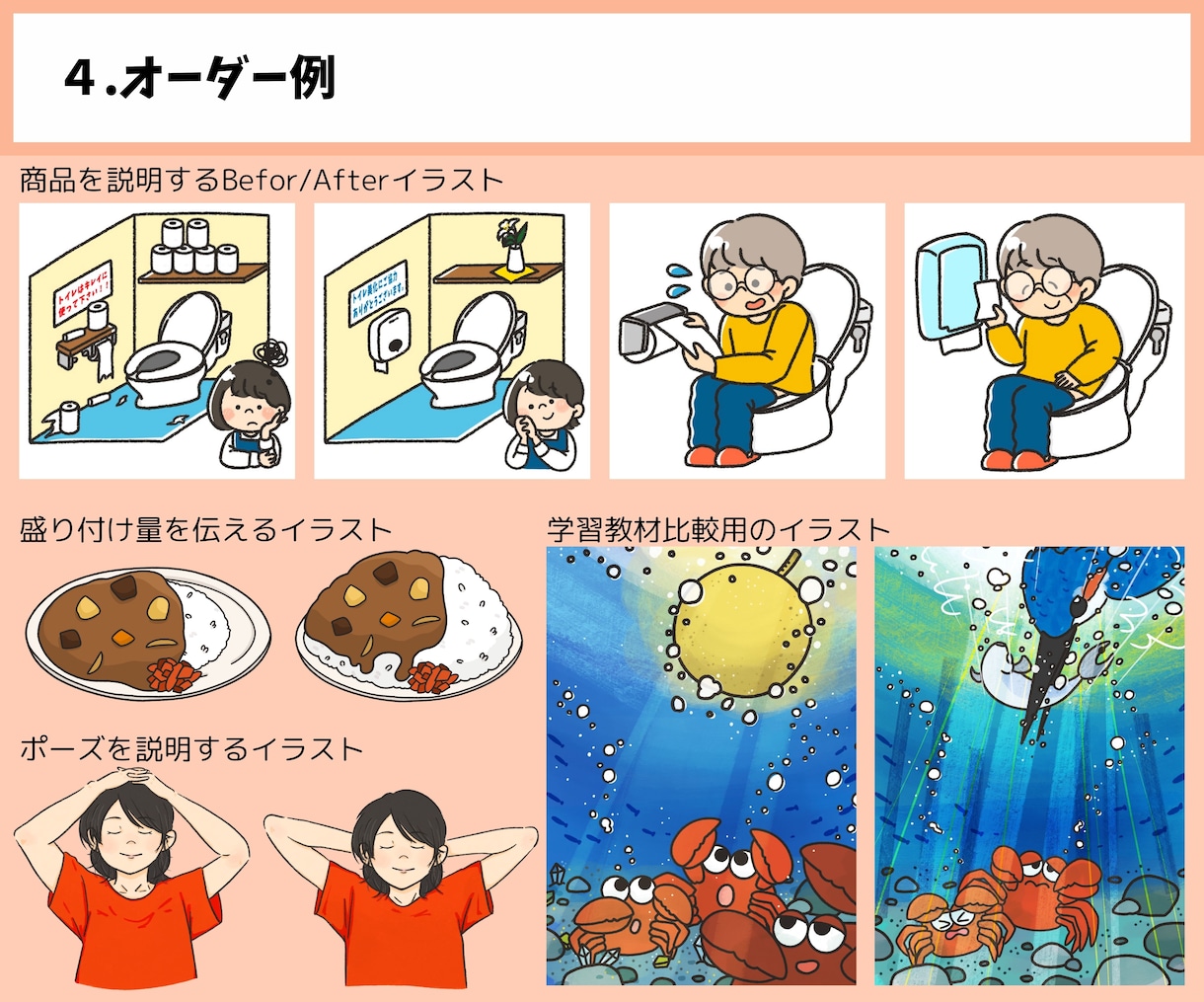 わかりやすさとあたたかみをプラス！イラスト描きます 「選べるタッチ」で温かみ◎わかりやすく伝えるお手伝いします！ イメージ5