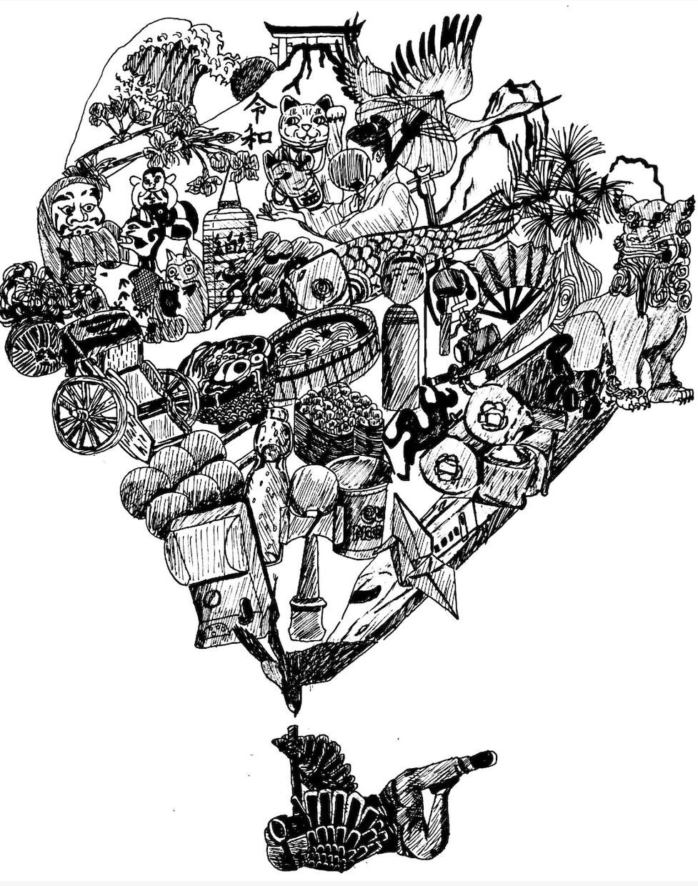 絵のデザインを描いて欲しい方に描きます 私の頭の中と外の世界の考え方を絵で表す イメージ1