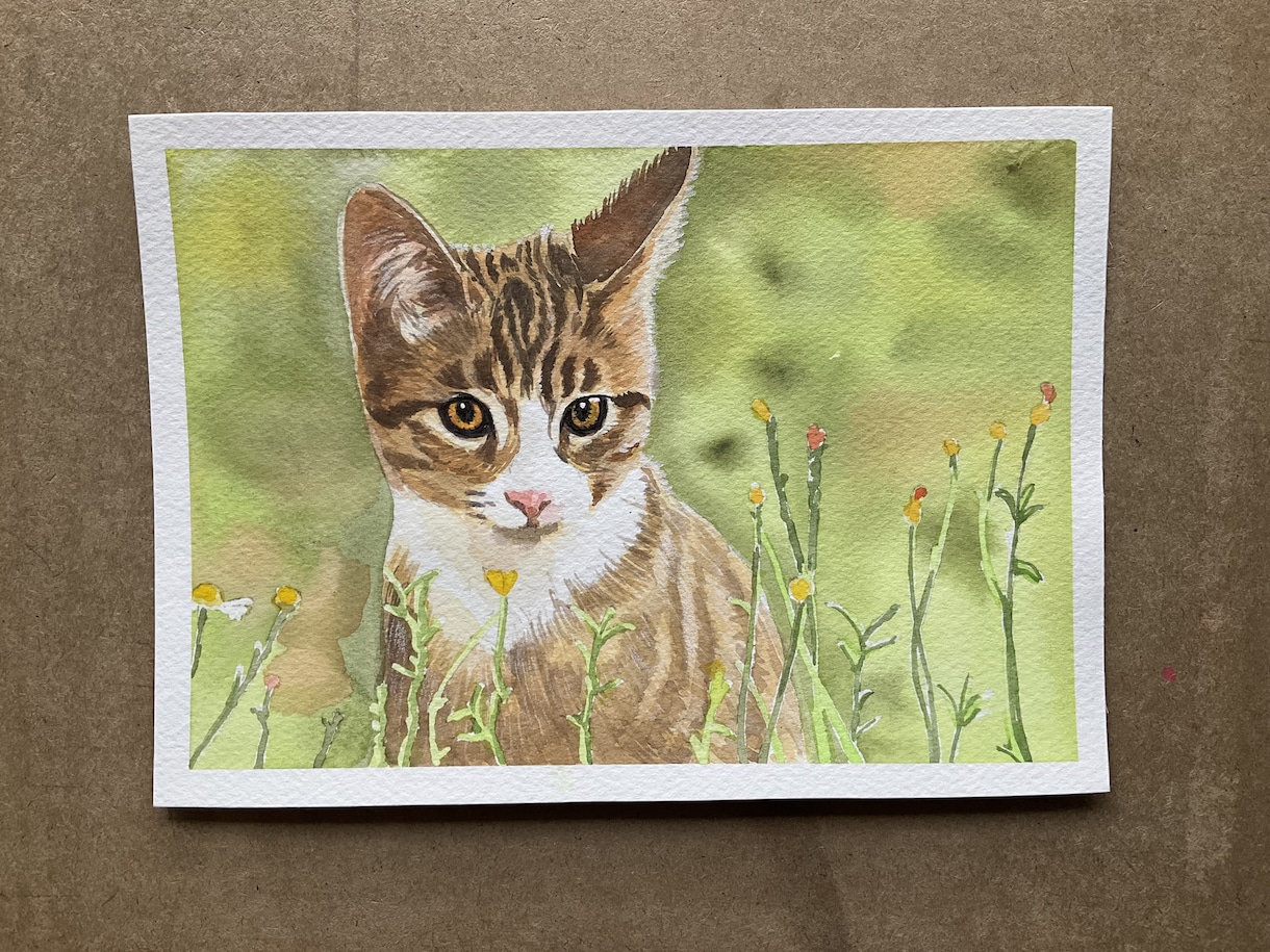 水彩であなたのペットの似顔絵を描きます Ａ5サイズの厚めの水彩紙にペットの似顔絵をリアルに描きます。 イメージ9
