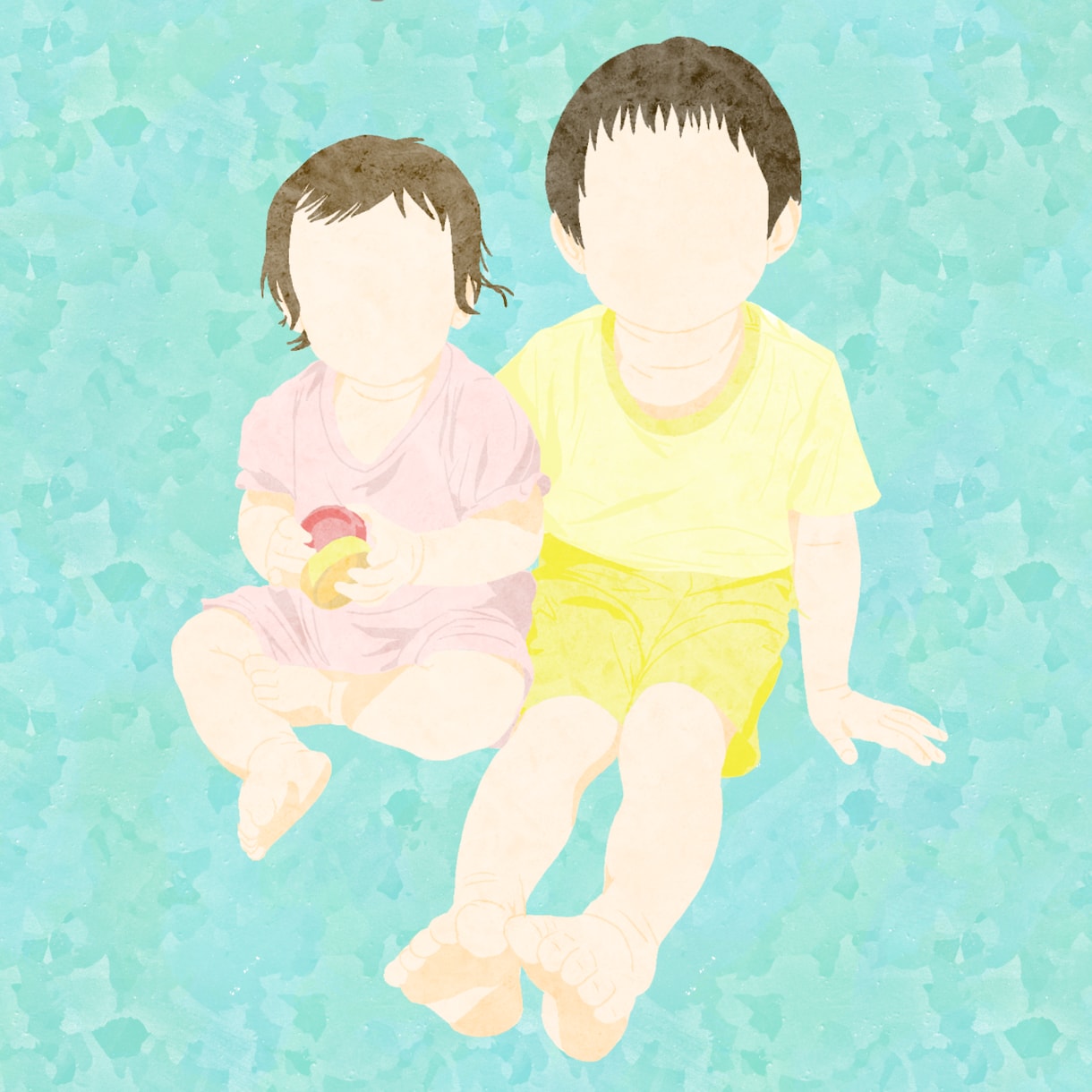 子ども、家族のかわいいほんわかイラスト描きます SNSアイコンやプレゼントにもおすすめです イメージ1