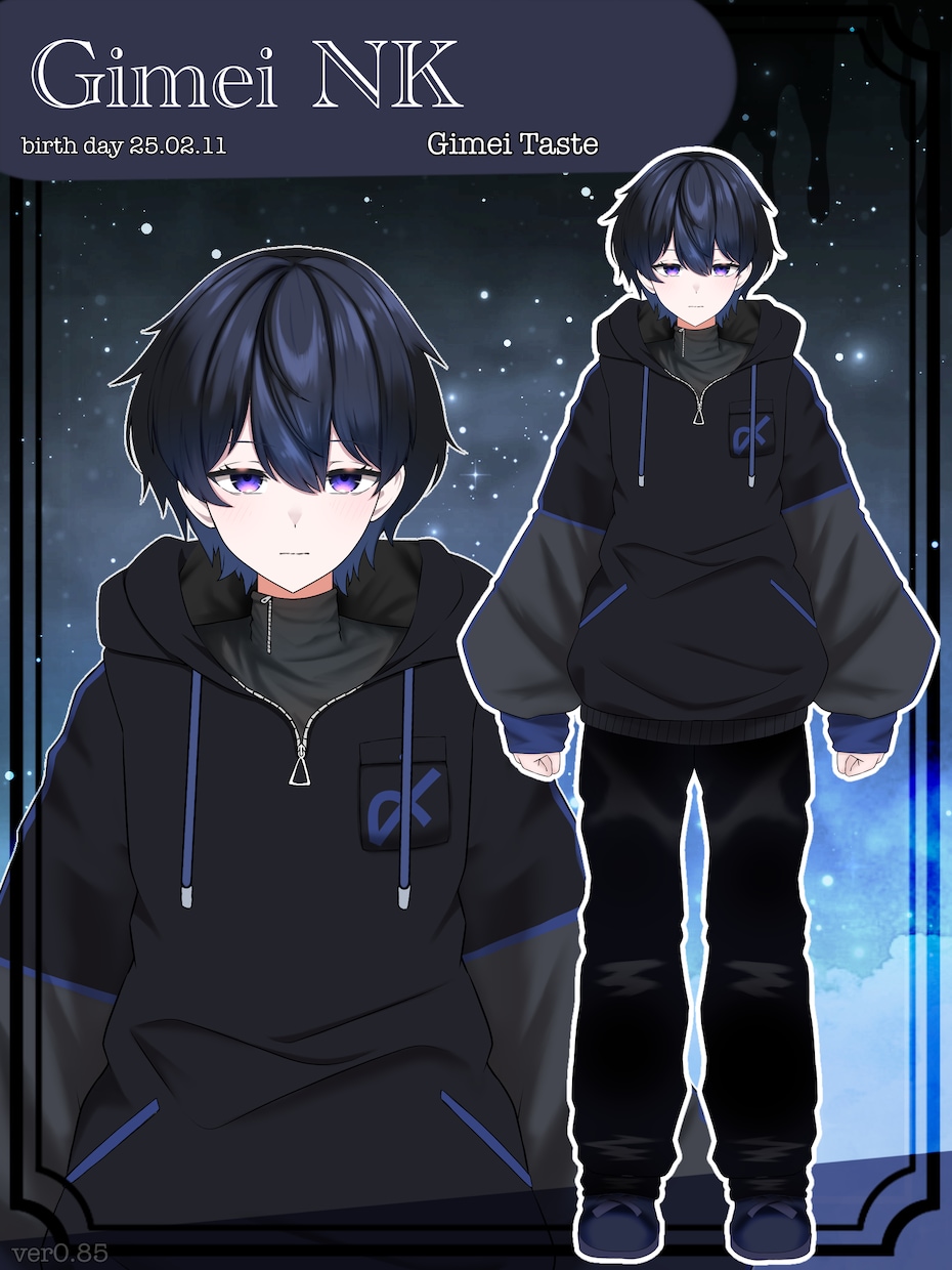 キャラデザから2DモデルのVtuberを制作します Vtuber studio向け　キャラデザから2Dモデリング イメージ2