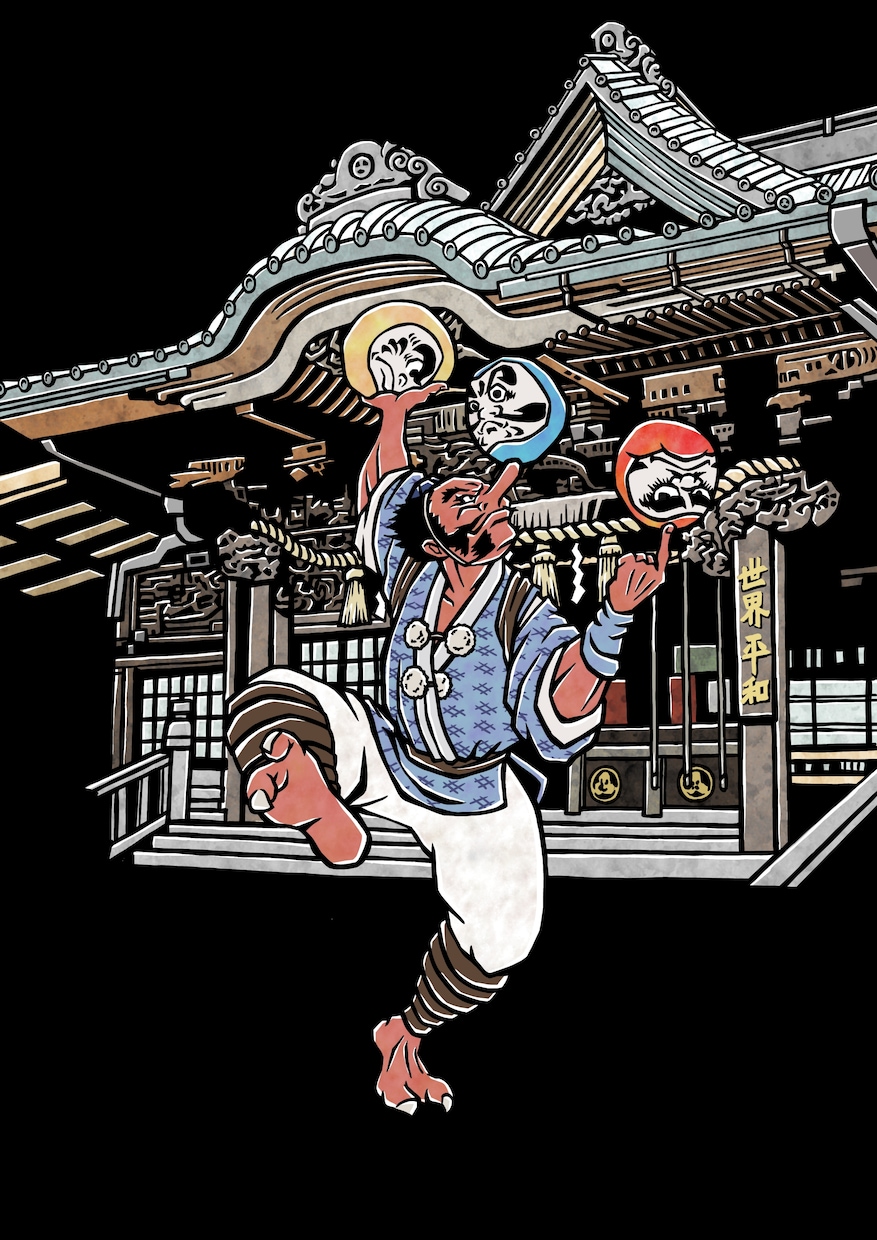 切り絵、浮世絵風の日本画イラストお描きします ポスター、絵本の挿絵に一味違うイラストでインパクトを！ イメージ5