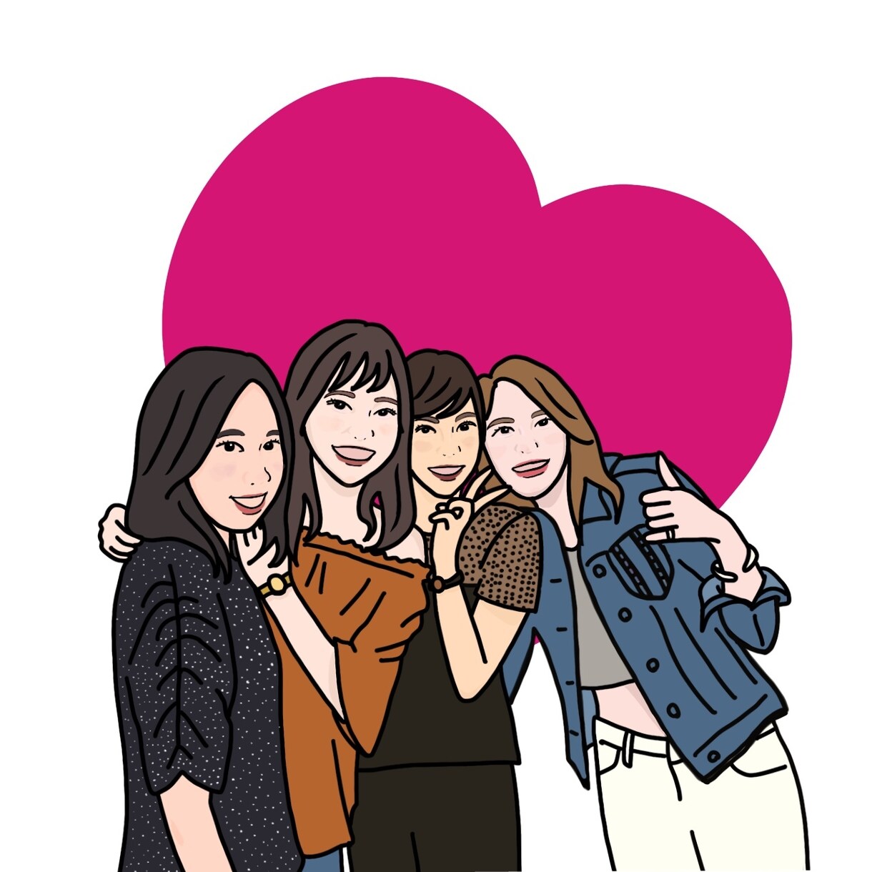 リーズナブル★写真から似顔絵描きます 心が明るくなるハッピーテイスト♡ イメージ7