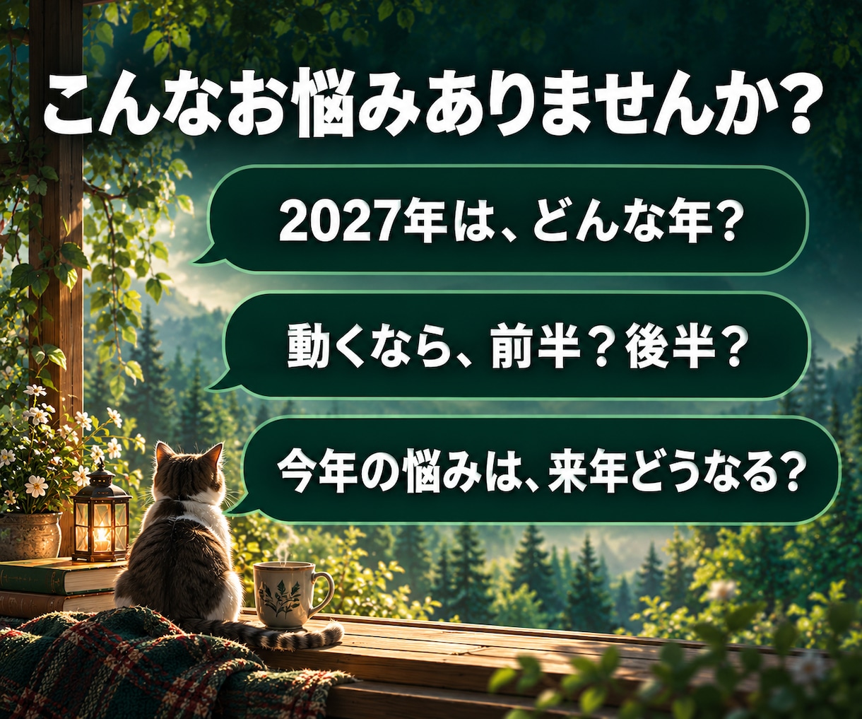 2027年の運勢｜テーマと上半期・下半期を占います 【最短30分】2027年のテーマと、上半期・下半期の流れ イメージ3