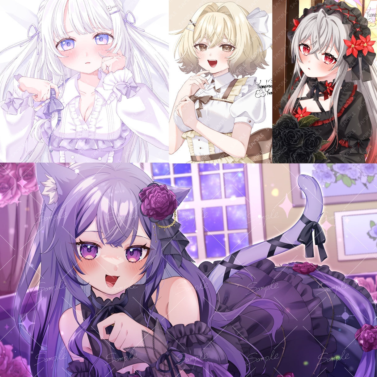 高品質！可愛く目を惹かれる様々なイラスト描きます 男性キャラも可能！Vtuberイラスト、キービジュ、一枚絵等 イメージ5