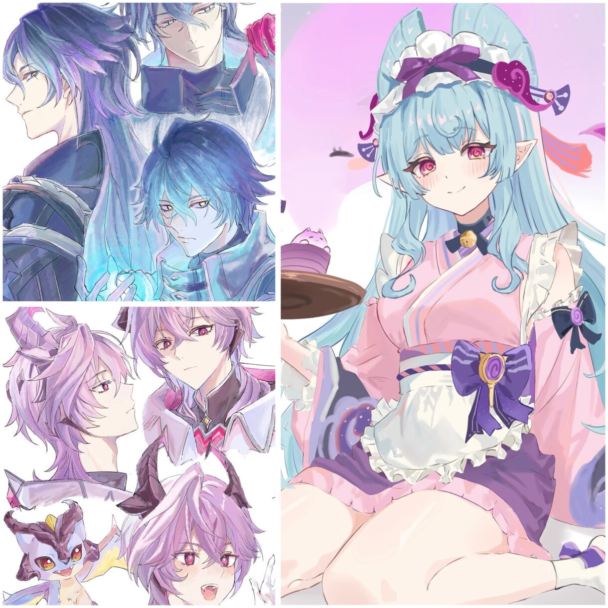 立ち絵/Vtuber/TRPG/アイコンを描きます 男性キャラ、女性キャラの描きわけが得意です！ イメージ1