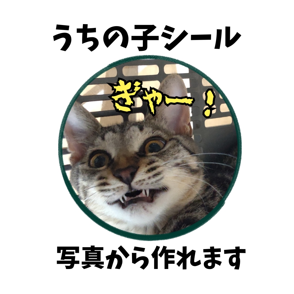世界に1つのオリジナルシールをデザインします ☆写真から可愛いシールデザイン！ イメージ1