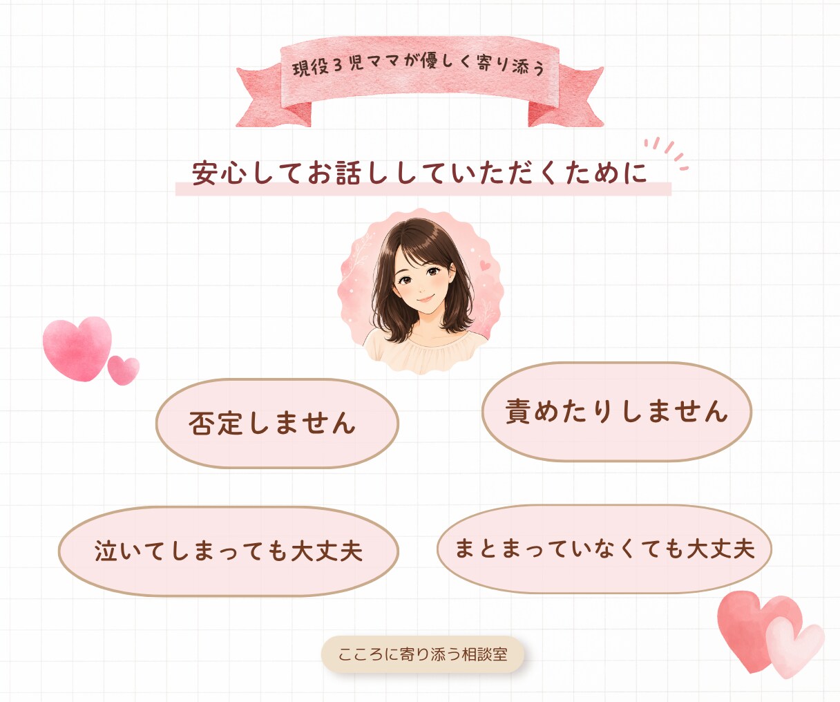 サンプルボイス有☘ 育児や子育ての不安受け止めます ☆現役3児ママが子育ての不安を優しく受けとめます イメージ8