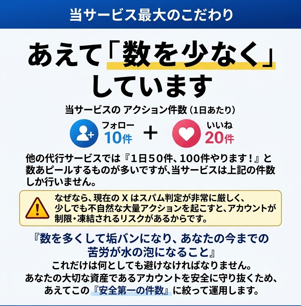 30日無休 完全手作業でX運用代行します 認知拡大のお手伝い安全な運用で初中級者向けです イメージ2