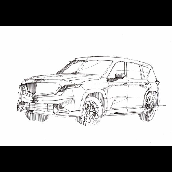 愛車のイラストを描きます サインペンでA4紙にスケッチします イメージ7