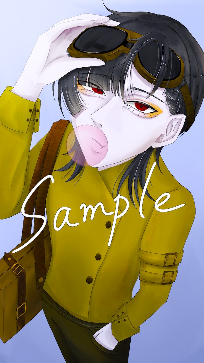 儚くて美しい中性的なキャラクターお描きします 美しいお顔を描くのが得意です。 イメージ4
