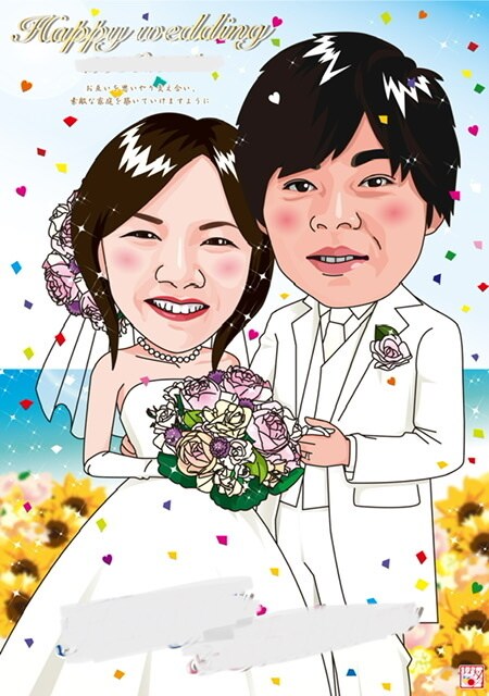 写真から似顔絵を作成します ご卒業、ご入学、ご結婚のプレゼントにいかがですか イメージ4