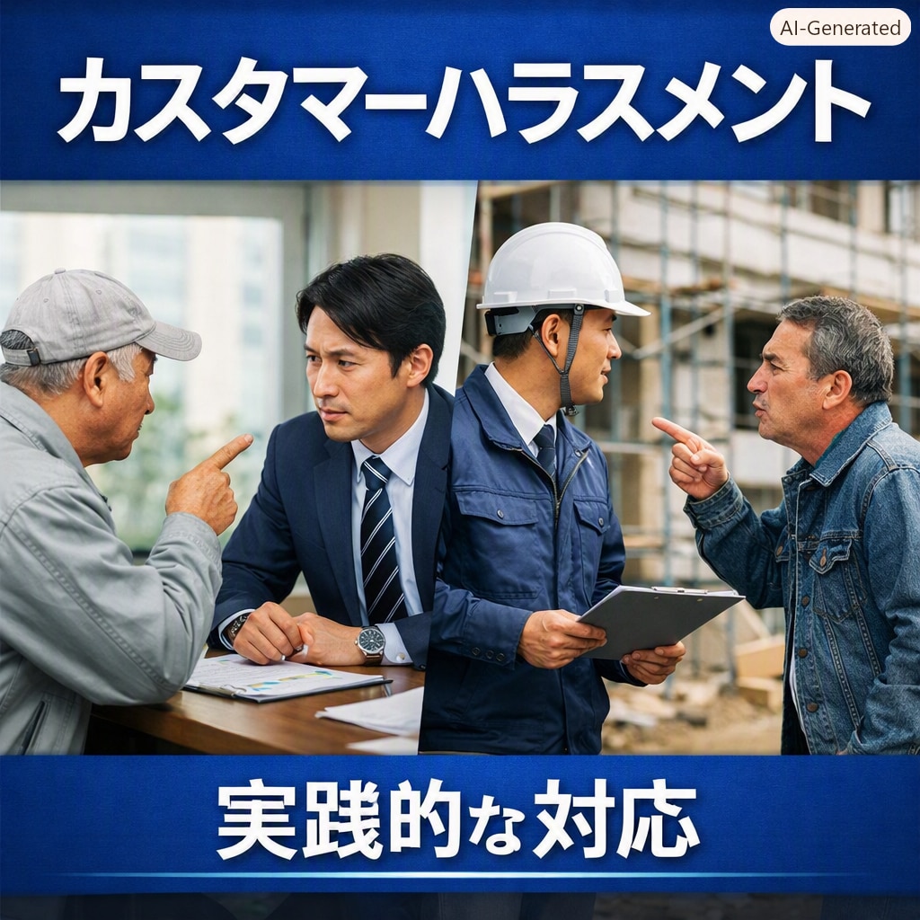 建設業のカスハラ対応を実践的に支援します 10月法改定の建設現場の実例から学ぶ実践的な対応策のセミナー イメージ1