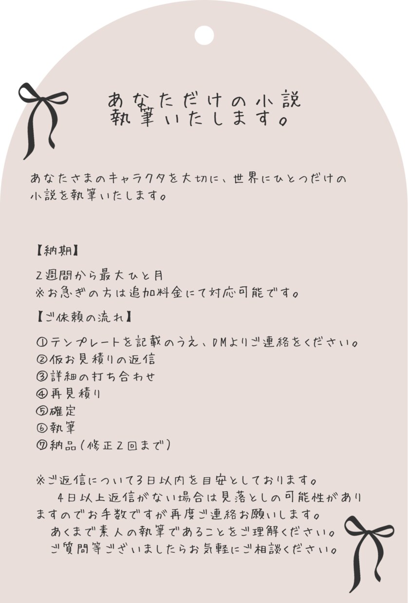 あなただけの小説を執筆します キャラクタへの高い解像度であなただけのオリジナルの小説を イメージ2