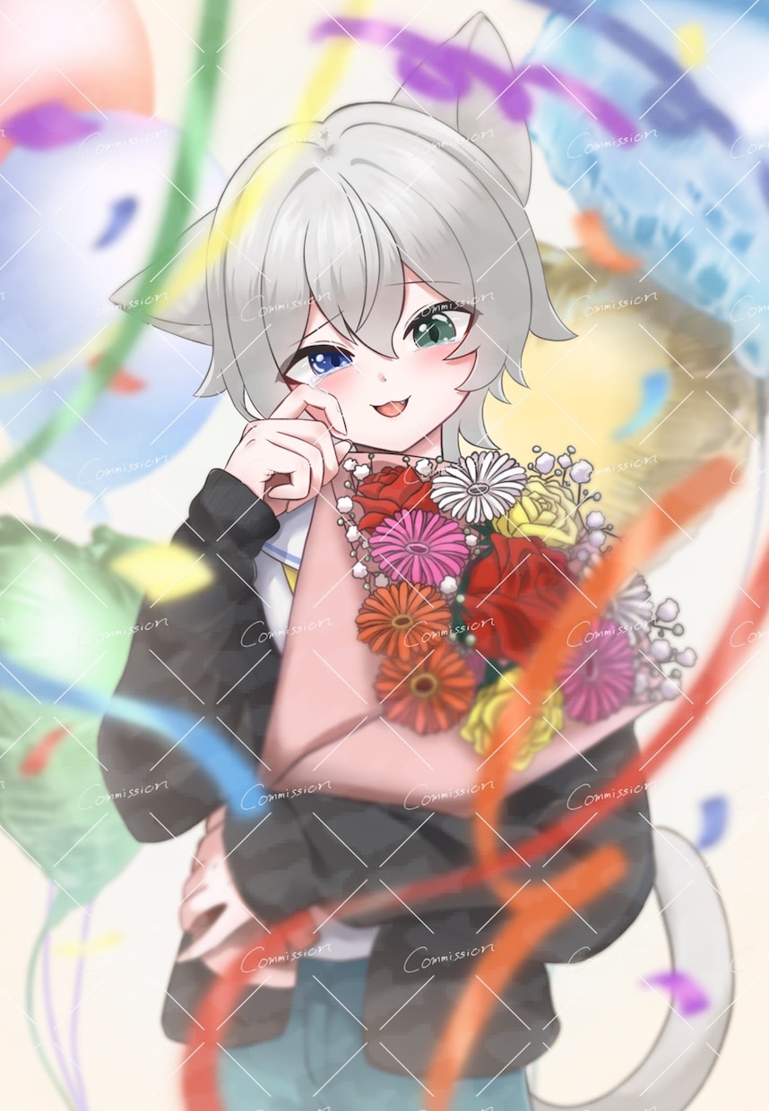 キャラクターイラスト制作いたします 活動者応援！《初回特典付き》です✦ イメージ9