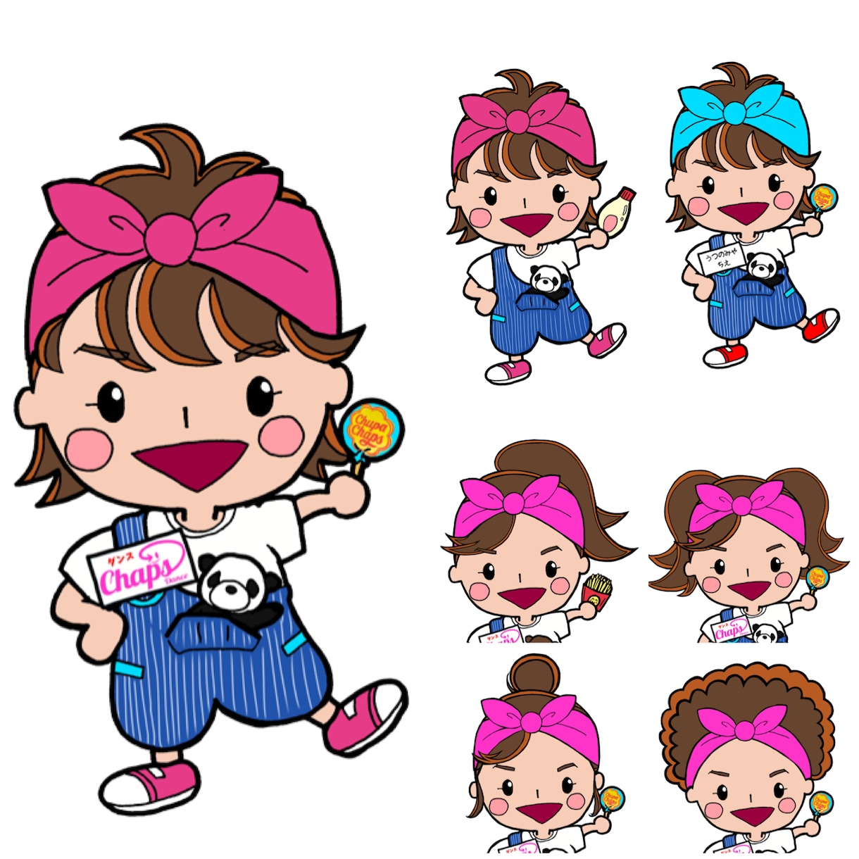 筆イラストによるLINEスタンプ作ります 筆文字で言葉も伝えます、オリジナルキャラクター作成も イメージ4