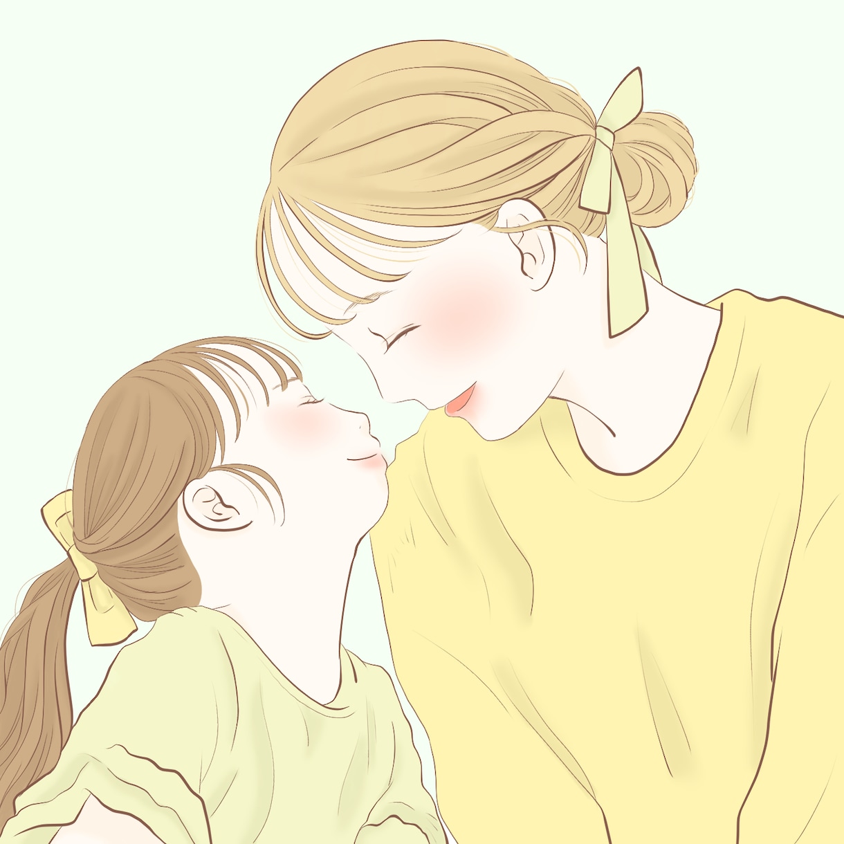 ふんわり柔らかいアイコンイラスト描きます シンプル淡い色味で優しさを表現　SNSやビジネス、贈り物にも イメージ5