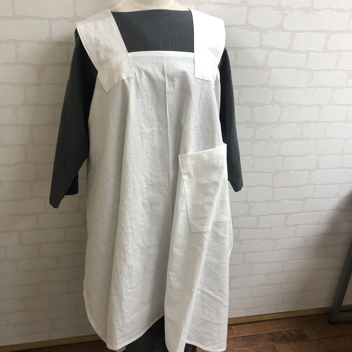 お好きな生地でエプロン制作代行致します 肩こり防止、スタイルカバーで可愛いエプロン イメージ7