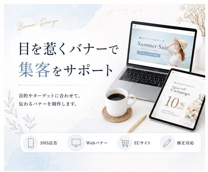 Instagram・Web用バナー作成します Figma/Canvaで丁寧に制作 イメージ1