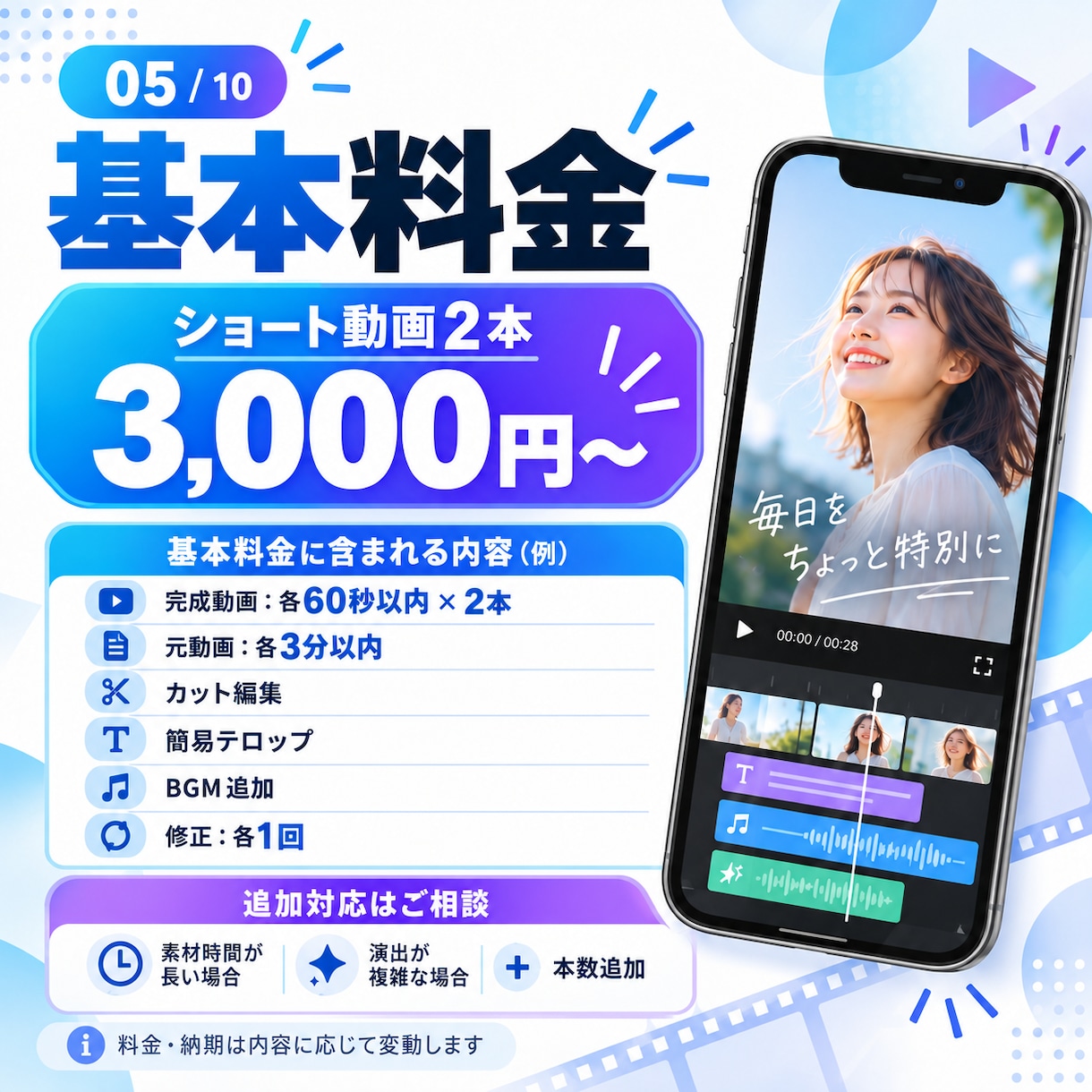 SNS向けショート動画を丁寧に編集します 視聴者を惹きつける、見やすく伝わる動画に仕上げます！ イメージ5