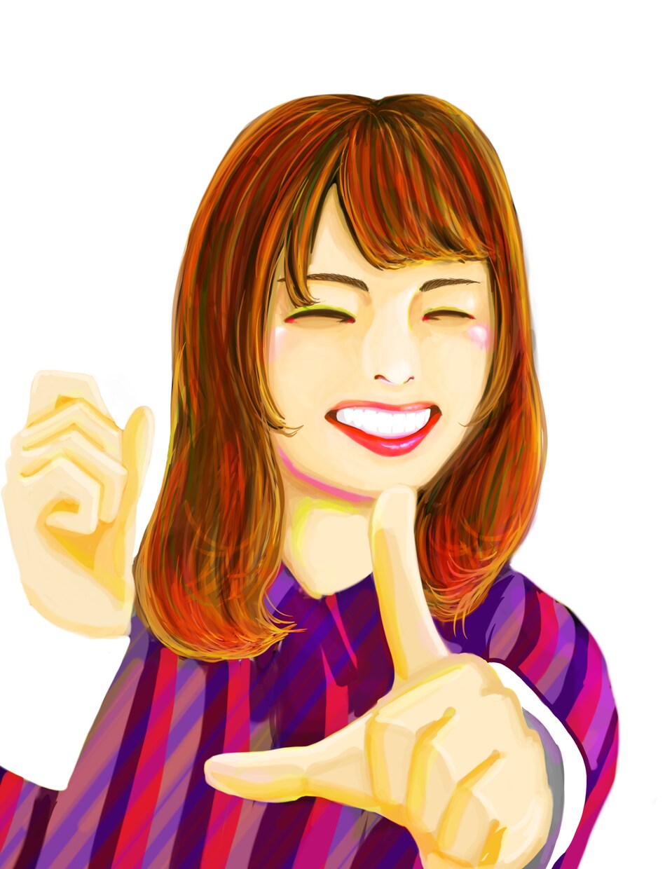 笑顔の女性描きます 女性の笑顔っていいですよね～癒されたい～ イメージ1