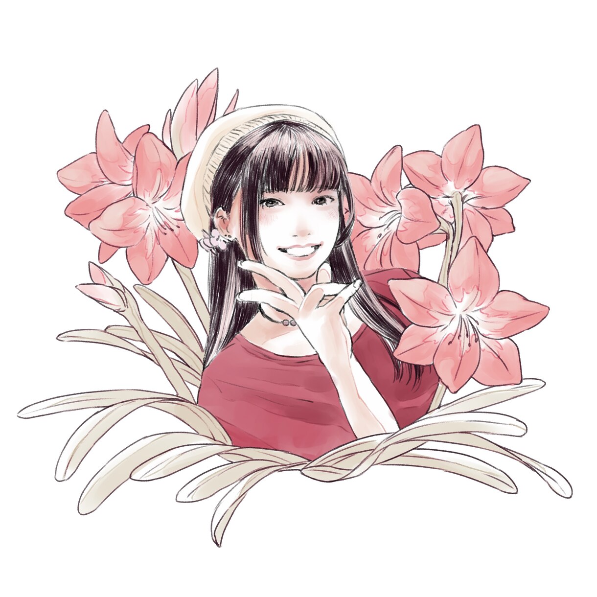 記念日におすすめ！おしゃれな似顔絵描きます アイコン、ウェルカムボードにも！大切な方へのプレゼントに！ イメージ3