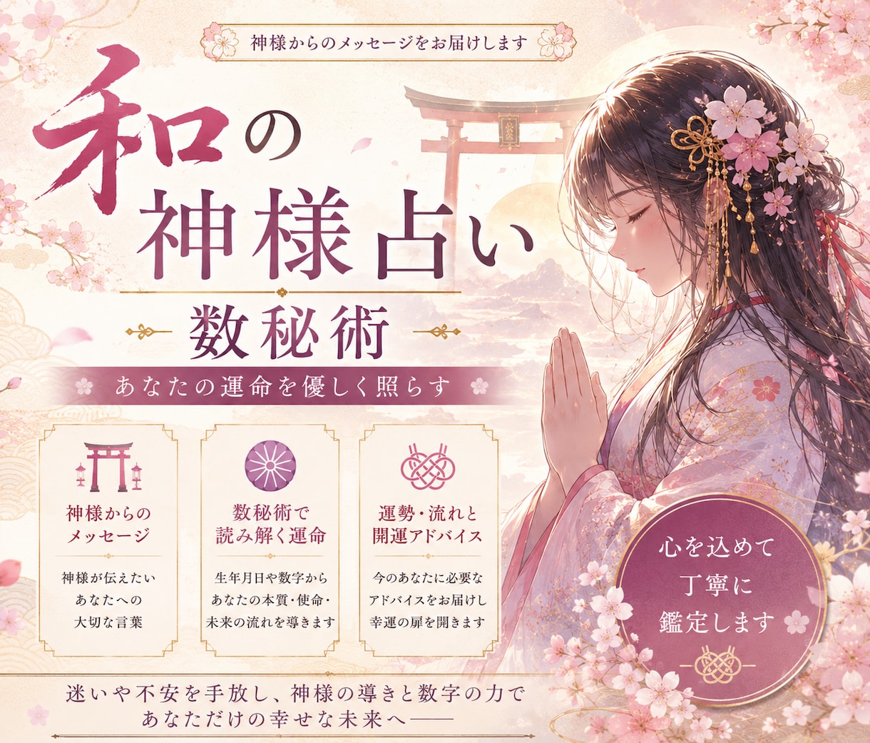 和の国の神様の数秘術占います 自分を知れるきっかけになりますように(ㅅ´ ˘ `) イメージ1