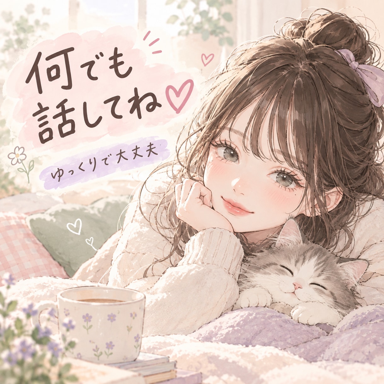 落ち着いた癒しボイスでお話聞きます 今日の疲れのリセットに。話してスッキリしましょ イメージ1