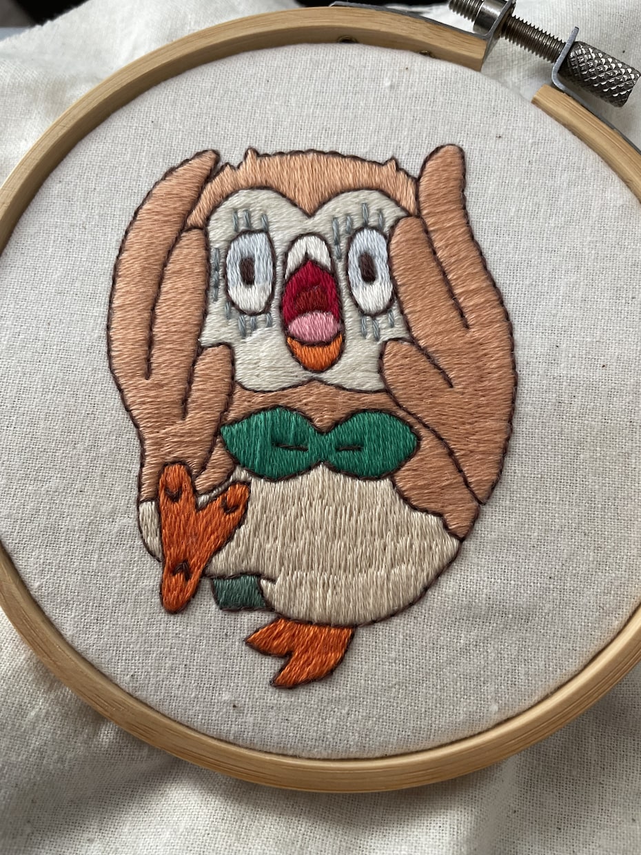 推し活のキャラクターなどの刺繍をいたします 刺繍糸一本取りで丁寧に刺繍いたします。 イメージ1