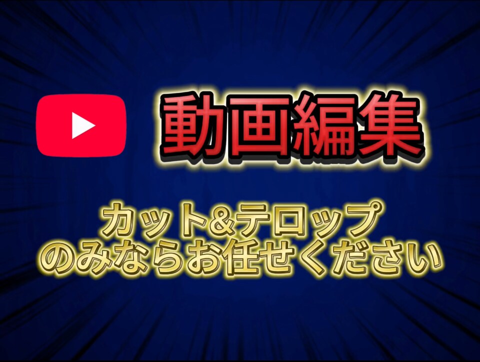 カット＋テロップ編集します カットと統一感ある字幕を挿入！！ イメージ1