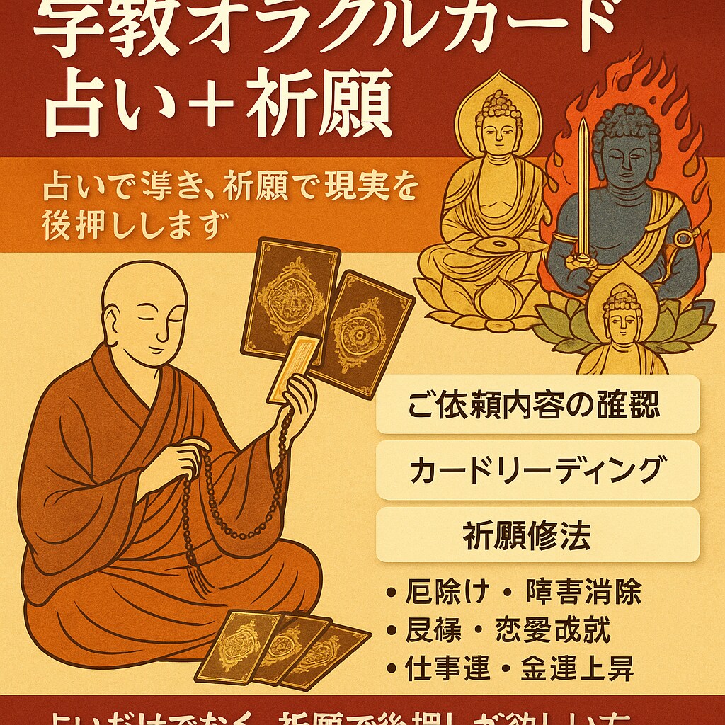 本格祈願付き｜人生を変える密教鑑定します その悩みは偶然ではありません 祈願で流れを変えます イメージ2