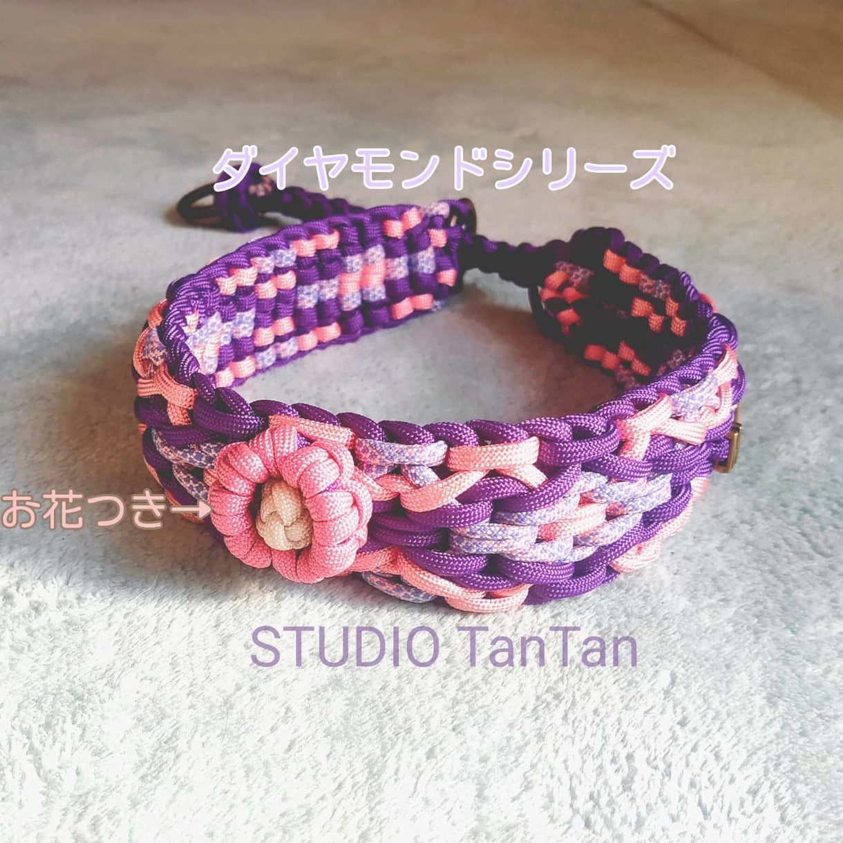 パラコードでペット用カラー（首輪）お作りします ワンちゃんのお洒落なカラーいかがですか？ イメージ2